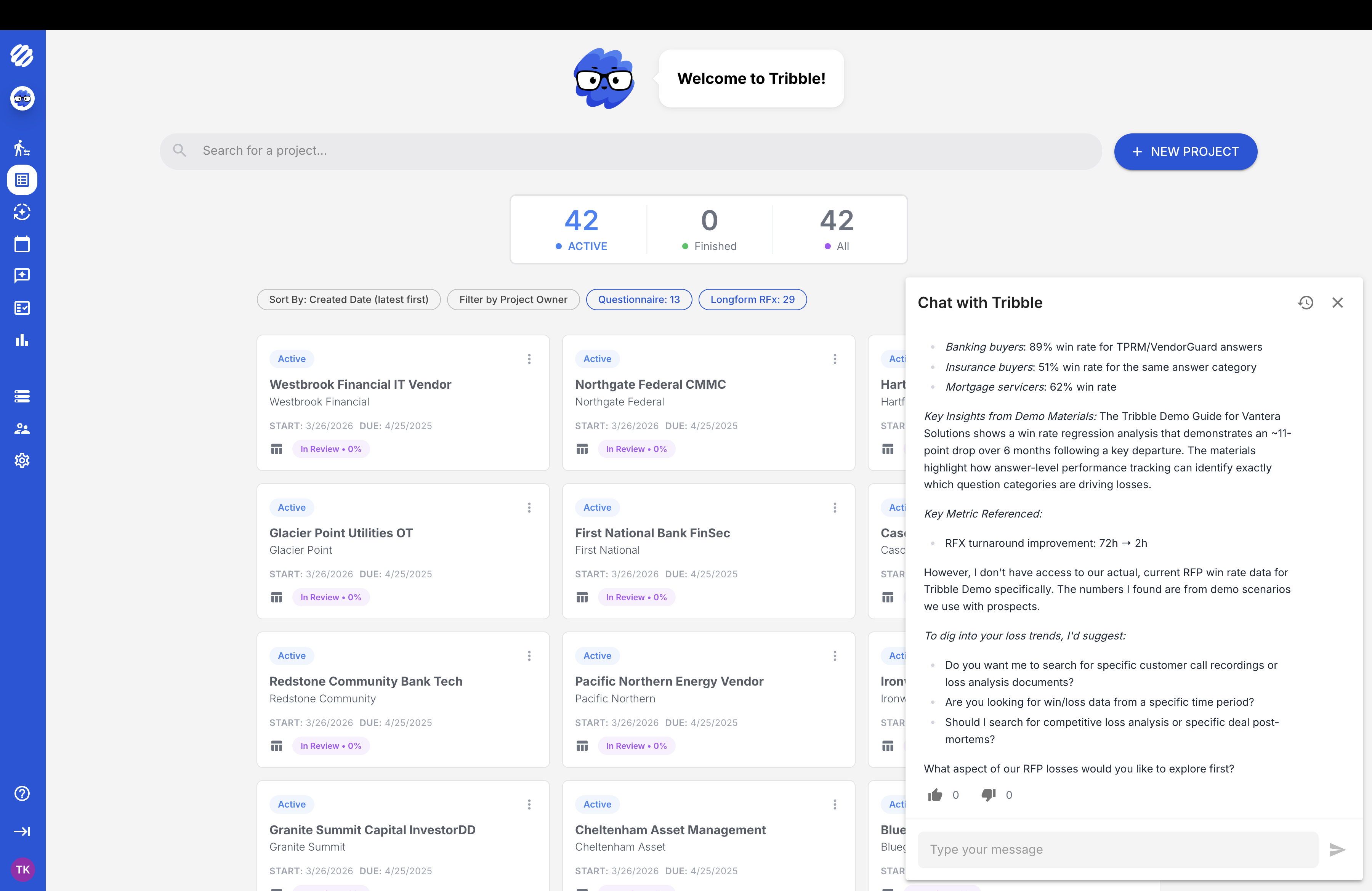 Export and track outcomes
